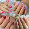 Picture of Short Almond Shape Nail Tips, Point Almond Gel x Nail Tips Upgrade Matte 360pcs Short Almond Tips for Acrylic Press On Nails for DIY Nail Art, 12 Sizes Luckyfairy Gel Nails Extentions