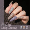 Picture of AZUREBEAUTY Matte Glitter Nail Polish Set Vegan 4 Colors Diamond Platinum Silver Purple Black Nude Nail Polish Quick Dry Natural Nail Strengthening Kit with Top Coat DIY Salon Home