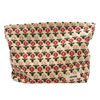Picture of GUTGNK Corduroy Ladies Cosmetic Bag, Large Capacity Canvas Cosmetic Bag Travel Toiletry Bag Accessories Organizer, Little Red Flower