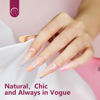 Picture of 480Pcs Clear Nail Tips for Acrylic Nails Professional, 2XL Long C Curve Square & Coffin Nail Tips Set with 2 Nail Files, Half Cover Nail Extension Tips Artificial Acrylic Nail Tips for DIY Nail Art