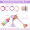 Picture of 150 Pack Soft Seamless Hair Bands and Ponytail Holders - Elastic No Damage Hair Accessories for Girls and Toddlers