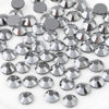 Picture of Beadsland 2880pcs Flat Back Crystal Rhinestones Round Gems for Nail Art and Craft Glue Fix,Silver Hematite,SS10,2.7-2.9mm