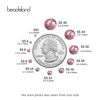 Picture of Beadsland 2880pcs Flat Back Crystal Rhinestones Round Gems for Nail Art and Craft Glue Fix,Light Purple,SS3,1.2-1.4mm