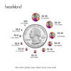 Picture of Beadsland 2880pcs Flat Back Crystal Rhinestones Round Gems for Nail Art and Craft Glue Fix, Crystal AB,SS6,1.9-2.1mm