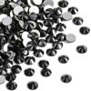 Picture of Beadsland 2880pcs Flat Back Crystal Rhinestones Round Gems for Nail Art and Craft Glue Fix, Jet Hematite,SS10,2.7-2.9mm