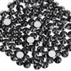 Picture of Beadsland 2880pcs Flat Back Crystal Rhinestones Round Gems for Nail Art and Craft Glue Fix, Jet Hematite,SS10,2.7-2.9mm