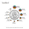 Picture of Beadsland 2880pcs Flat Back Crystal Rhinestones Round Gems for Nail Art and Craft Glue Fix,Green Volcano,SS6,1.9-2.1mm