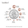 Picture of Beadsland 2880pcs Flat Back Crystal Rhinestones Round Gems for Nail Art and Craft Glue Fix,Champagne,SS10,2.7-2.9mm