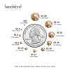 Picture of Beadsland 2880pcs Flat Back Crystal Rhinestones Round Gems for Nail Art and Craft Glue Fix,Golden Shadow,SS10,2.7-2.9mm
