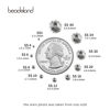 Picture of Beadsland 2880pcs Flat Back Crystal Rhinestones Round Gems for Nail Art and Craft Glue Fix, Crystal,SS8,2.3-2.5mm
