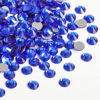 Picture of Beadsland 2880pcs Flat Back Crystal Rhinestones Round Gems for Nail Art and Craft Glue Fix,Sapphire,SS6,1.9-2.1mm
