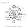 Picture of Beadsland 2880pcs Flat Back Crystal Rhinestones Round Gems for Nail Art and Craft Glue Fix,Light Pink AB,SS8,2.3-2.5mm