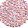 Picture of Beadsland 2880pcs Flat Back Crystal Rhinestones Round Gems for Nail Art and Craft Glue Fix,Light Pink AB,SS10,2.7-2.9mm