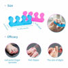 Picture of SUNFATT Toe Separators for Women,Toe Spacers for Women,Repeatable Washable Toe Separators,Toe Separators for Nail Polish Application,Soft Gel Pedicure Tools.