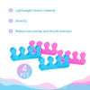 Picture of SUNFATT Toe Separators for Women,Toe Spacers for Women,Repeatable Washable Toe Separators,Toe Separators for Nail Polish Application,Soft Gel Pedicure Tools.