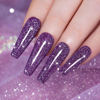 Picture of Diamond Gel Nail Polish,Reflective Glitter Gel Polish, Spark Shiny Gel Nail Art, Dark Purple Nail Polish for Home Design Glitter Nail Art UV LED Lamp Reqired RAR86