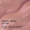 Picture of OPI Infinite Shine Werkin' Shine to Five | Opaque Bright Pink Metallic Long Wear Gel Like Nail Polish | Vegan, Long Lasting, Streak Free