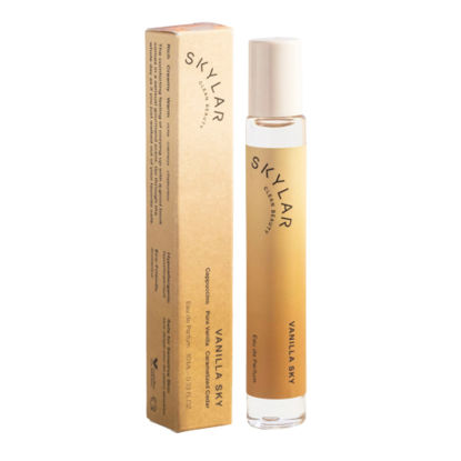 Picture of Skylar Vanilla Sky Eau de Parfum -Hypoallergenic & Clean Perfume for Women & Men, Vegan & Safe for Sensitive Skin-Notes of Cappuccino, Vanilla & Caramelized Cedar - 10mL /0.33 Fl oz