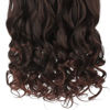 Picture of REECHO 12" 1-pack 3/4 Full Head Curly Wave Short Clips in on Synthetic Hair Extensions HE008 Hair pieces for Women 5 Clips-Dark Brown