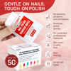 Picture of Nail Polish Remover Pads - 100% Non-Acetone - 50 Pack Bulk Set - Individually Wrapped - Quick Nail Polish Remover Wipes - Fingernail Travel Kit to Clear Nail Polish for Home & Professional Removal