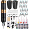 Picture of STIGMA Cordless Tattoo Gun Tattoo Kit Complete with Pro Tattoo Pen, 2 Tattoo Batteries, 20 Tattoo Cartridge Needles,Tattoo Ink Color Set, Full Tattoo Accessories STP35TI4002-9 (Multicolor)