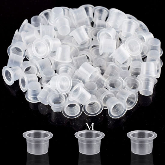 Picture of Urknall 1000pcs Medium Size Ink Caps Tattoo Ink Cups for Ink Holder Tattoo Caps for Tattoo Ink