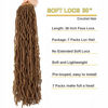 Picture of 7 Packs Faux Locs Crochet Hair 30 Inch Soft Locs for Distressed Locs Butterfly Locs Crochet Hair for Women (30 Inch(Pack of 7) 27#)