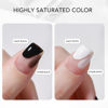 Picture of GAOY Gel Nail Polish Kit, Black and White 2 Colors 16ml Soak Off UV Gel Polish Set Highly Saturated for Nail Art DIY Manicure at Home