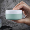 Picture of Kuangre Travel Containers for Toiletries, Silicone Cream Jars BPA Free, TSA Approved Travel Size Containers, Leak-proof Travel Essentials with Lid for Cosmetic Face Hand Body Cream (4 Pack)