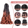 Picture of French Curls Braiding Hair 24 Inch Curly Braiding Hair 8 Pack 75g/pack Loose Wavy Spiral Curl Braids Hair Extension Pre Stretched for Black Women Hair Extensions (24inch,8 pack,OT1B/350#)