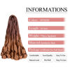Picture of Luoyudu French Curly Braiding Hair 24 Inch Bouncy Braiding Hair 8 Pack Curly Braiding Hair 75g/pack Loose Wave Crochet Hair Pre Stretched for Black Women Hair Extensions (24inch,8 pack,OT33/30)
