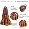 Picture of Luoyudu French Curly Braiding Hair 24 Inch Bouncy Braiding Hair 8 Pack Curly Braiding Hair 75g/pack Loose Wave Crochet Hair Pre Stretched for Black Women Hair Extensions (24inch,8 pack,OT33/30)