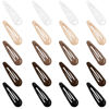 Picture of GKETN Snap Hair Clips for Women Water Drop Non Slip Hair Barrettes Heavy Coated Metal Hair Clips Accessory Mixed Color 20 PCS 1.89"