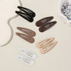 Picture of GKETN Snap Hair Clips for Women Water Drop Non Slip Hair Barrettes Heavy Coated Metal Hair Clips Accessory Mixed Color 20 PCS 1.89"