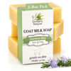 Picture of Southern Natural Goat Milk Soap Bar - 3 Pack Rosemary Mint - For Dry Sensitive Skin. Natural, Handmade Soap For Men, Women & Kids. Use On Face & Body