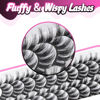 Picture of Veleasha Lashes Fluffy Wispy Faux Mink Eyelashes Criss-cross False Lashes 10 Pairs Pack Fake Eyelashes for Women (3D07)