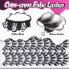 Picture of Veleasha Lashes Fluffy Wispy Faux Mink Eyelashes Criss-cross False Lashes 10 Pairs Pack Fake Eyelashes for Women (3D07)