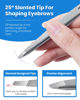 Picture of Expert Slant Tip Tweezers with Leather Case, GlamTweeler Sharp & Precision Stainless Steel Tweezer for Eyebrows, Facial Hair and Fine Hairs Removal (Silver)