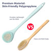 Picture of BEDELITE Back Bath Brush Long Handle for Shower of 2 - Soft Shower Brush for Men & Women,Back Brush Scrubber - 16.4" long Skin Exfoliator for Bath Scrubber Body Brush（2 Pack, Blue & Ivory）