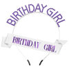 Picture of Birthday Girl Tiara Set - Sash, Crown, and Rhinestone Headband for Women, Princess Accessories Gift
