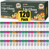 Picture of AZEN 120 Pack Lip Gloss Set, Clear Lip Gloss Bulk, Lip Oil for Dry Cracked Lips Moisturizing Hydrating Nourishing with Vitamin E