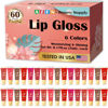 Picture of AZEN 60 Pack Lip Gloss Set, Lip Oil for Dry Cracked Lips Moisturizing Hydrating Nourishing with Vitamin E