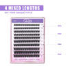 Picture of GAQQI Lash Clusters, Eyelash Clusters 120PCS C Curl Individual Lashes, Wispy Cluster Eyelash Extension 10-16mm Mixed Length, Natural Looking Cluster Lashes （GQ03, C Curl, 10-16mm)