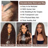 Picture of KeaBalo Chocolate Brown Lace Front Wig Human Hair Pre Plucked 13x4 Hd Lace Body Wave Frontal Wigs Human Hair 4# Brown Colored Wigs Human Hair 180% Density Glueless Wigs 22inch
