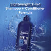 Picture of Suave Men Shampoo and Conditioner 2 in 1 Ocean Charge Refreshing, Cleanse and Conditions Hair, 40 oz Pack of 3