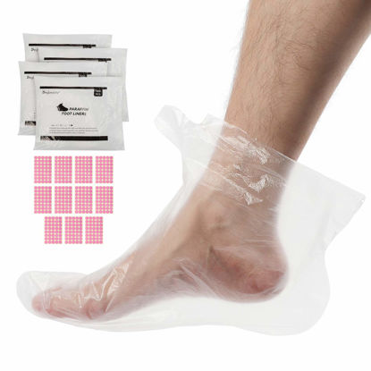 Picture of Segbeauty Paraffin Wax Bath Liners for Foot, 400pcs Extra Large XL Paraffin Foot Bags, Plastic Paraffin Bath Socks Hot Wax thera-py Booties Covers for Foot Wax treat-ment Paraffin Wax Machine