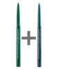 Picture of ONarisae eyeliner pencil retractable eyeliner creamy pigmented smudge proof eye liner pen Green & Shimmer Green