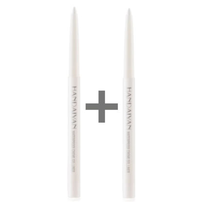 Picture of ONarisae eyeliner pencil retractable eyeliner creamy pigmented smudge proof eye liner pen 2 Pcs White