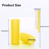 Picture of MOODKEY 18PCS Self Grip Small Hair Curlers Heatless Roller Hair Curlers Pro Salon Hairdressing Curler DIY Curly Hairstyle Hair Rollers Tools Rat Tail Comb for Women Medium Short Hair(Yellow)