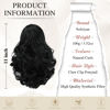 Picture of SOFEIYAN Ponytail Extension 11 inch Claw Clip Ponytail Hair Extensions Long Curly Wavy Ponytail Fluffy Clip on Pony Tails Synthetic Hairpiece for Women，Black